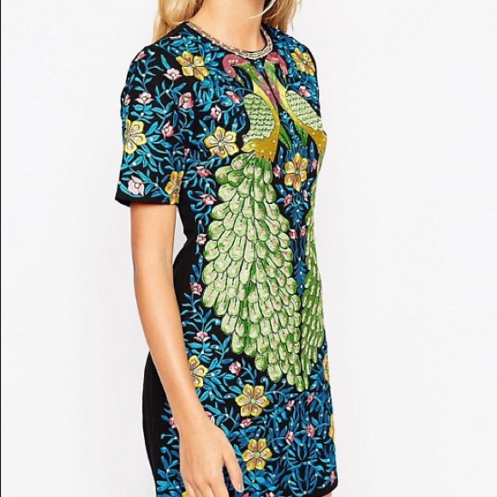 Stoned and Embroidered Dress - Picture 3 of 12